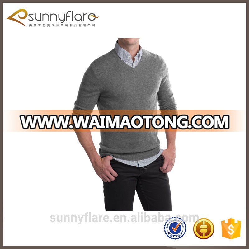 2016 new fashion mens pure cashmere pullover sweater